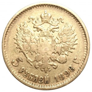ROSJA - Mikołaj II 5 rubli 1898