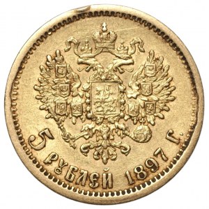 RUSSLAND - MICHAEL II 5 Rubel 1897