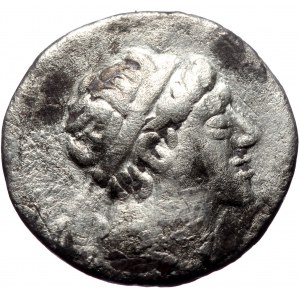 Kingdom of Cappadocia. Barbaric imitation of Ariarathes IV (?) AR Drachm (Silver, 3.30g, 18mm) ca 200-163 BC.