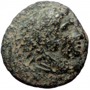Kings of Macedon. Alexander III 'the Great' (336-323 BC) AE Half Unit (Bronze, 17mm, 3.13g) Amphipolis, Struck under Ant