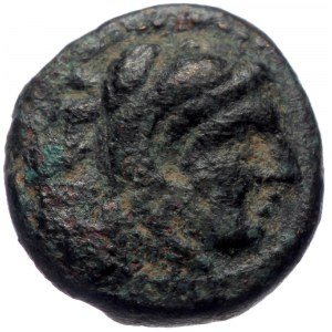 Kings of Macedon. Alexander III the Great (336-323 BC) 1/4 Unit AE (Bronze, 1.34g, 11mm) Uncertain mint in Western As