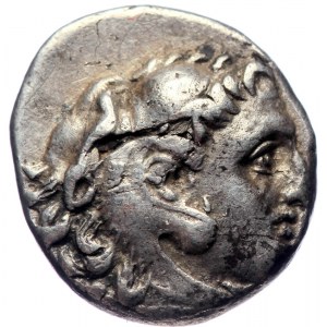 KINGS OF MACEDON. Alexander III ‘the Great’ (336-323 BC) AR Drachm (Silver, 16mm, 4.19g), Sardes, struck under Menander