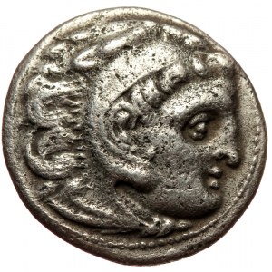 Macedonian Kindgdom, Alexander III (336-323 BC) or diadochoi, AR drachm (Silver, 17,9 mm, 4,04 g), 4th-3rd centuries BC.