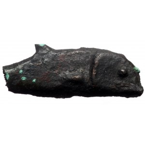 Skythia, Olbia. ca 437-410 BC. Cast Æ (Vronze, 28mm, 2.70g).