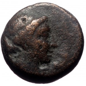 Aeolis. Kyme 250-190 BC AE (Bronze, 3.68g, 14mm) ΛΕΣΒΙΟΣ (Lesbios), magistrate