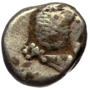 Ionia, Miletus. AR obol or 1/12 stater (Silver, 9mm, 1.20g). ca late 6th-5th centuries BC. Milesian standard.