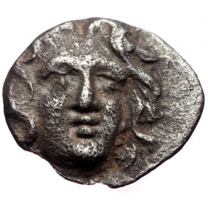 ISLANDS off CARIA, Rhodos AR Hemidrachm (Silver, 12mm, 1.25g) ca 229-205 BC Eukrates, magistrate.