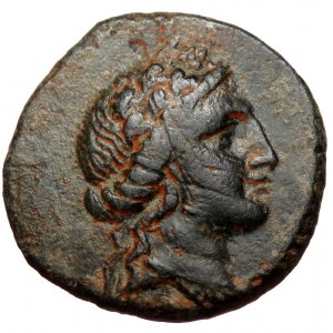 Prusias II, king of Bithynia (238-149 BC) AE22 (bronze, 5,91 g, 22 mm) Obv: Wreathed head of Dionysos right