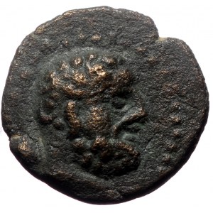 Pisidia, Selge, AE (Bronze, 13mm, 1,91g), 2nd-1st centuries BC. Obv: Head of Heracles to right, club on shoulder.