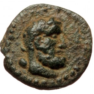 Pisidia, Selge, AE (Bronze, 14,1 mm, 2,37 g), 2nd-1st centuries BC. Obv: Head of Heracles to right, club on shoulder.