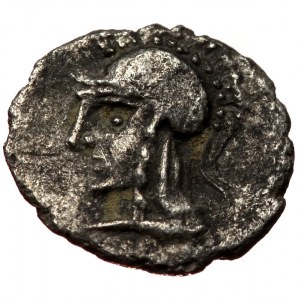 Pisidia, Selge, AR obol (Silver, 11,0 mm, 0,79 g), 350-300 BC. Obv: Facing gorgoneion with protruding tongue.