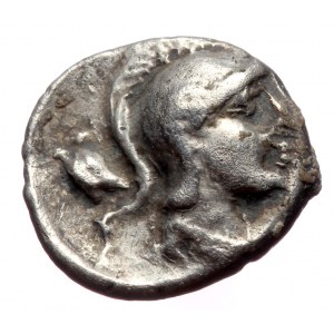 Pisidia, Selge AR Obol (Silver, 10mm, 0.98g) ca 350-300 BC.