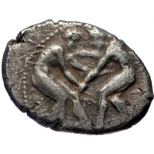 Pamphylia. Aspendos.AR Stater (Silver, 28mm, 10.63g).Circa 400-380 BC.