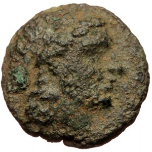 Seleukid Kingdom of Syria, Antiochos III Megas (223-187 BC), Antioch, AE (Bronze, 17,1 mm, 3,06 g). Obv: Laureate head o
