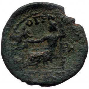 Phrygia, Cotiaeum AE triassarion (Bronze, 6.38g, 23mm) Pseudo-Autonomous. Time of Gallienus, 253-268. Diogenes, son of D