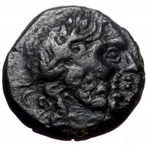 Pisidia, Termessos Major, 1st century BC, AE (Bronze, 16,0 mm, 4,05 g), dated CY 24 = 27 BC. Obv: Laureate head of Zeus