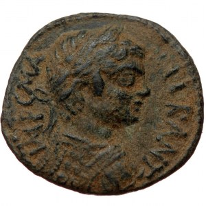 Pisidia, Antiochia, AE 22 (bronze, 5,21 g, 22 mm) Caracalla (198-217) Obv: Laureate, draped and cuirassed bust r., seen