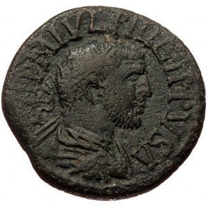 Pisidia, Antiocheia, Philip I Arab (244-249), AE (Bronze, 25,3 mm, 9,70 g). Obv: [IM]P M IVL PHILIPPVS A, radiate, cuira