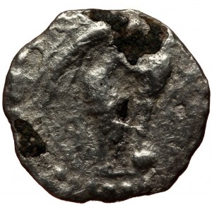 Cappadocia, Caesarea-Eusebeia, AR hemidrachm (Silver, 13,8 mm, 1,07 g), Nero (54-68), struck ca. AD 54-64. Obv: NERO CLA