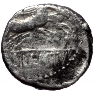 Cn. Lentulus Clodianus (88 BC) AR Denarius (Silver, 16mm, 3.82g, 4h). Rome