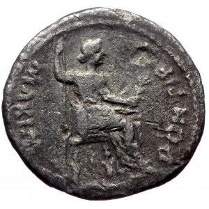 Tiberius. (14-37) AR Denarius (Silver, 18mm, 3.04g) “Tribute Penny” type. Lugdunum (Lyon) mint. AD 18-35.