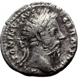 Marcus Aurelius (161-180) AR Denarius (Silver, 19 mm, 2.64g) Rome, 177.