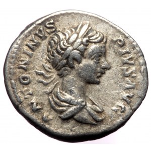 Caracalla (198-217), AR denarius (Silver, 18,7 mm, 3,12 g), Rome, 201. Obv: ANTONINVS PIVS AVG, laureate and draped bear