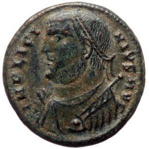 Licinius I (308-324), Cyzicus, AE follis (Bronze, 18,7 mm, 3,33 g), 317-320. Obv: IMP LICI - NIVS AVG, laureate and drap