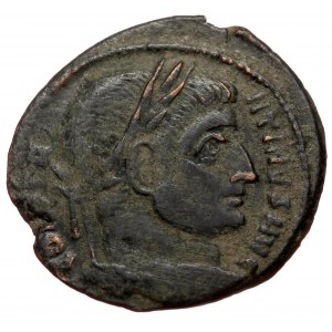Constantine the Great , AE follis (Bronze 2,99g 19mm) Aquileia, 320-321.