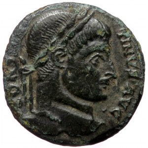 Constantine I (307/10-337), Arelate, AE follis (Bronze, 17,7 mm, 3,16 g), 320-321. Obv: CONSTANTINVS AVG, laureate head