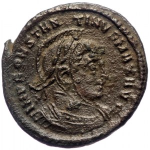 Constantine I the Great (307-337) AE Follis (Bronze, 2.85g, 19mm). Trier mint. Struck 319