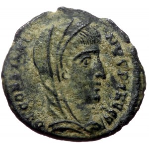 Divus Constantine I the Great (307-337). AE nummus (Bronze, 16mm, 1.72g) Cyzicus, 3rd officina, ca. AD 347-348.