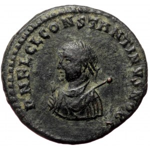 Constantine II as caesar (317-337), Nicomedia, AE follis (Bronze, 18,8 mm, 2,83 g). Obv: D N FL CL CONSTANTINVS NOB C, l
