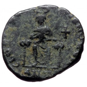 Aelia Eudoxia (Augusta, 400-404) AE Follis (Bronze, 16mm, 2.80g) Antiochia.