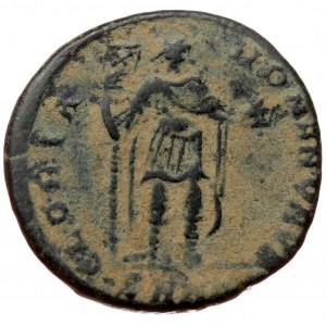 Honorius (393-423) AE 21 (bronze, 5,59 g, 21 mm) ? Obv: D N HONORIVS P F AVG: Bust of Honorius, pearl-diademed, draped a