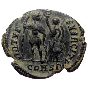 Honorius (393-423) AE nummus (Bronze, 18mm, 2.50g) Constantinople, 395-402.
