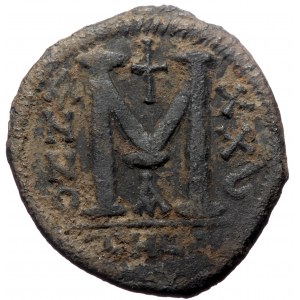 Justinian I (527-565) AE Follis (Bronze, 36mm, 17.59g) Antioch