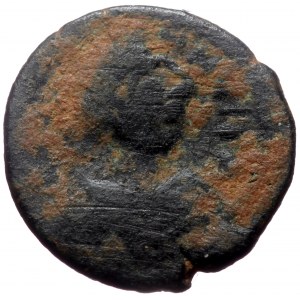Justinian I (527-565) AE Pentanummium (Bronze, 15mm,1.76g)