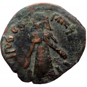 Islamic, Umayyad Caliphate (Arab-Byzantine coinage) 'Abd al-Malik ibn Marwan (AH 65-86 / AD 685-705). Æ Fals (Bronze, 22