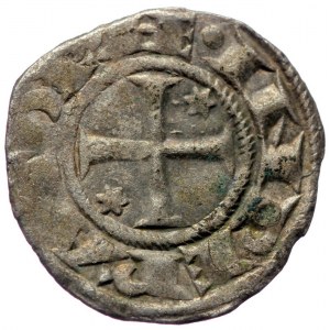 Sicily, Henry VI and Constance (1194-1196) AR Denaro (Silver, 0.76g, 17mm) Brindisi.