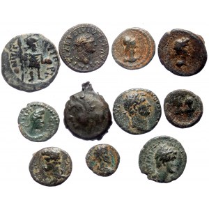 11 ancient AE coins (Bronze, 26.30g)
