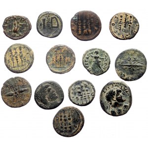 13 ancient AE coins (Bronze, 42,65)