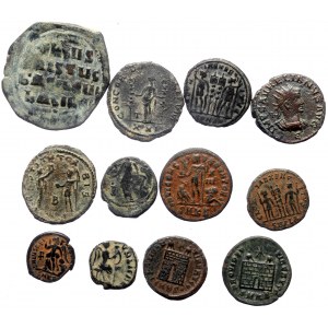 12 Ancient AE coins (Bronze, 40.28g)