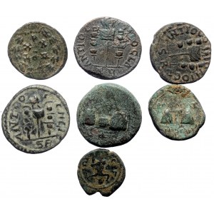 7 Ancient AE coins (Bronze, 40.49g)