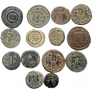 14 Ancient AE coins (Bronze, 27.49g)