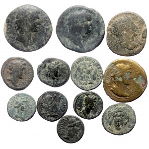 12 Ancient AE coins (Bronze, 62.93g)