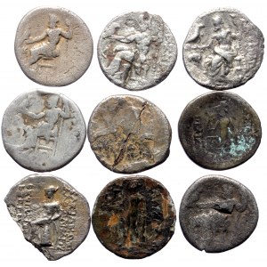 9 Ancient AR coins (Silver, 31.87g)