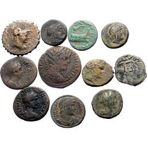 11 Ancient AE coins (Bronze, 53.65g)