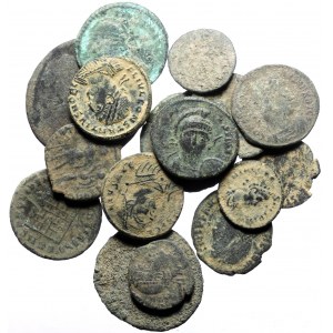 16 Ancient AE coins (Bronze, 34.70g)
