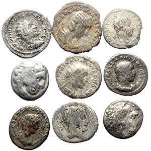 9 Ancient AE coins (Bronze, 29.22g)